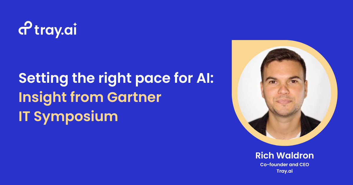 Setting the right pace for AI: Insight from Gartner IT Symposium 