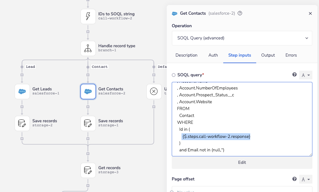 SOQL query data - Iterable SFDC Sync