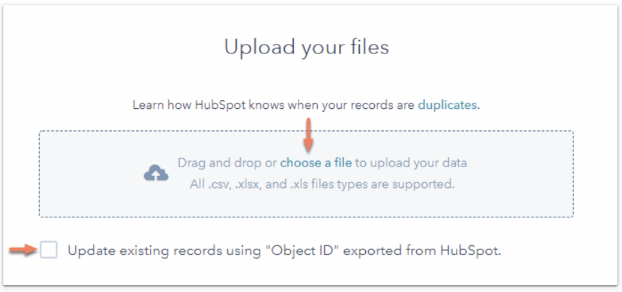 HubSpot’s File Upload tool