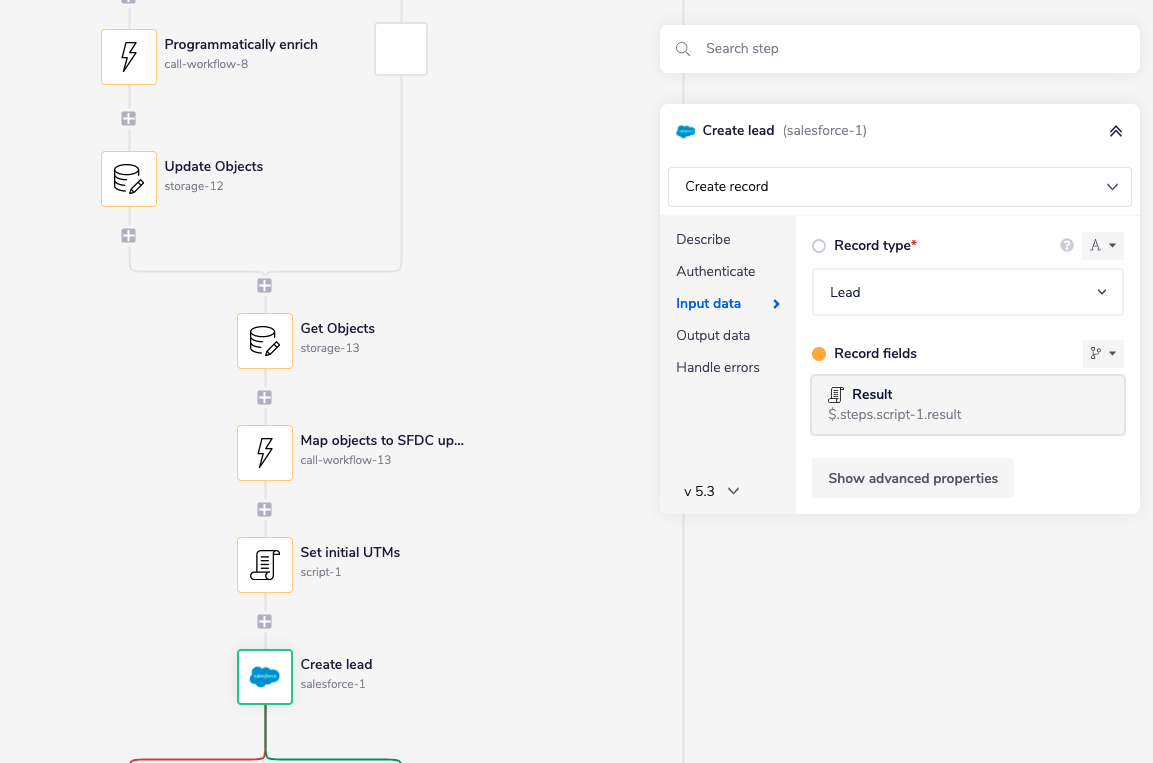 Lead creation step in lead processing pipeline - Lead management framework