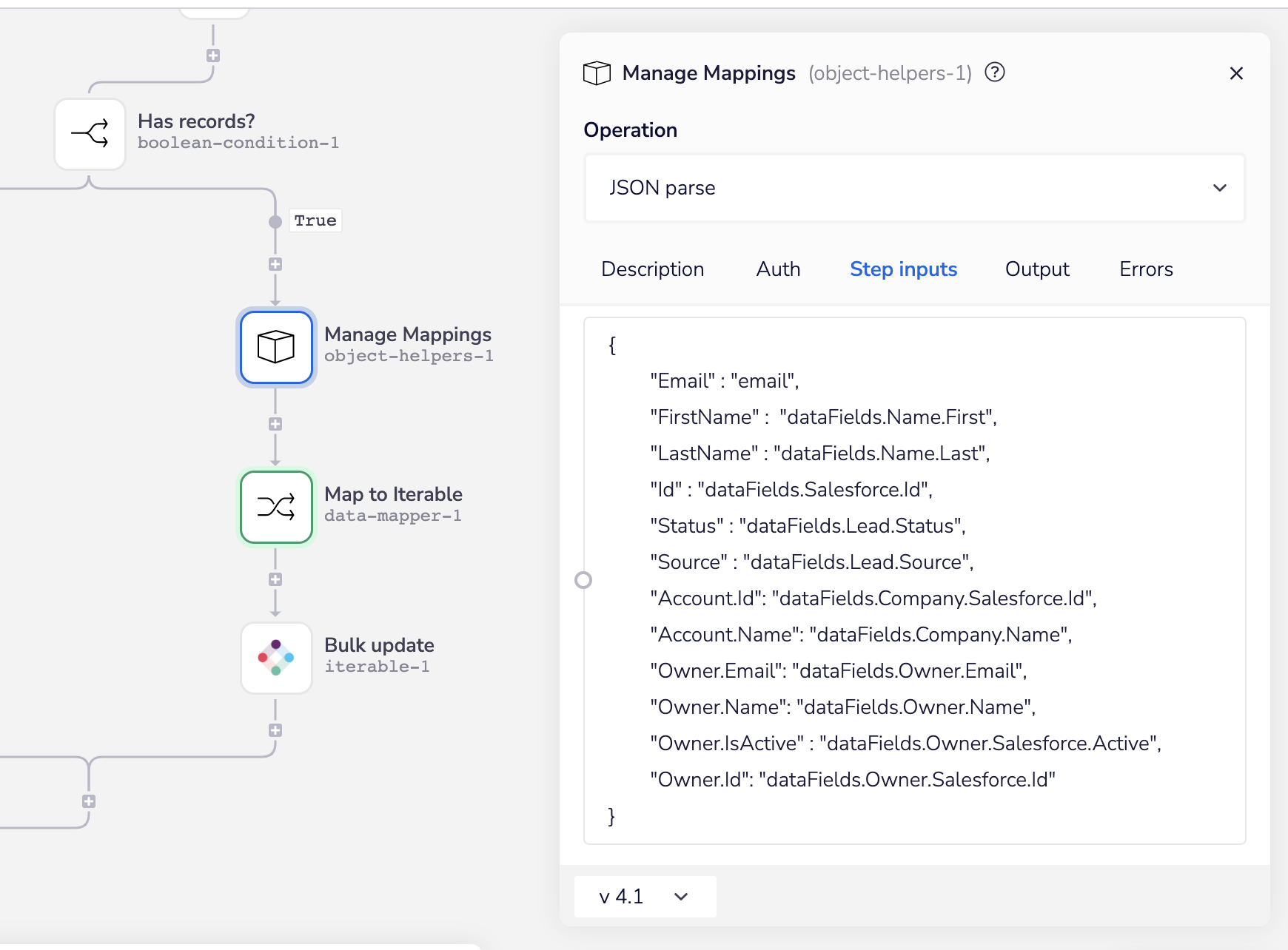 Manage mappings - Iterable SFDC Sync