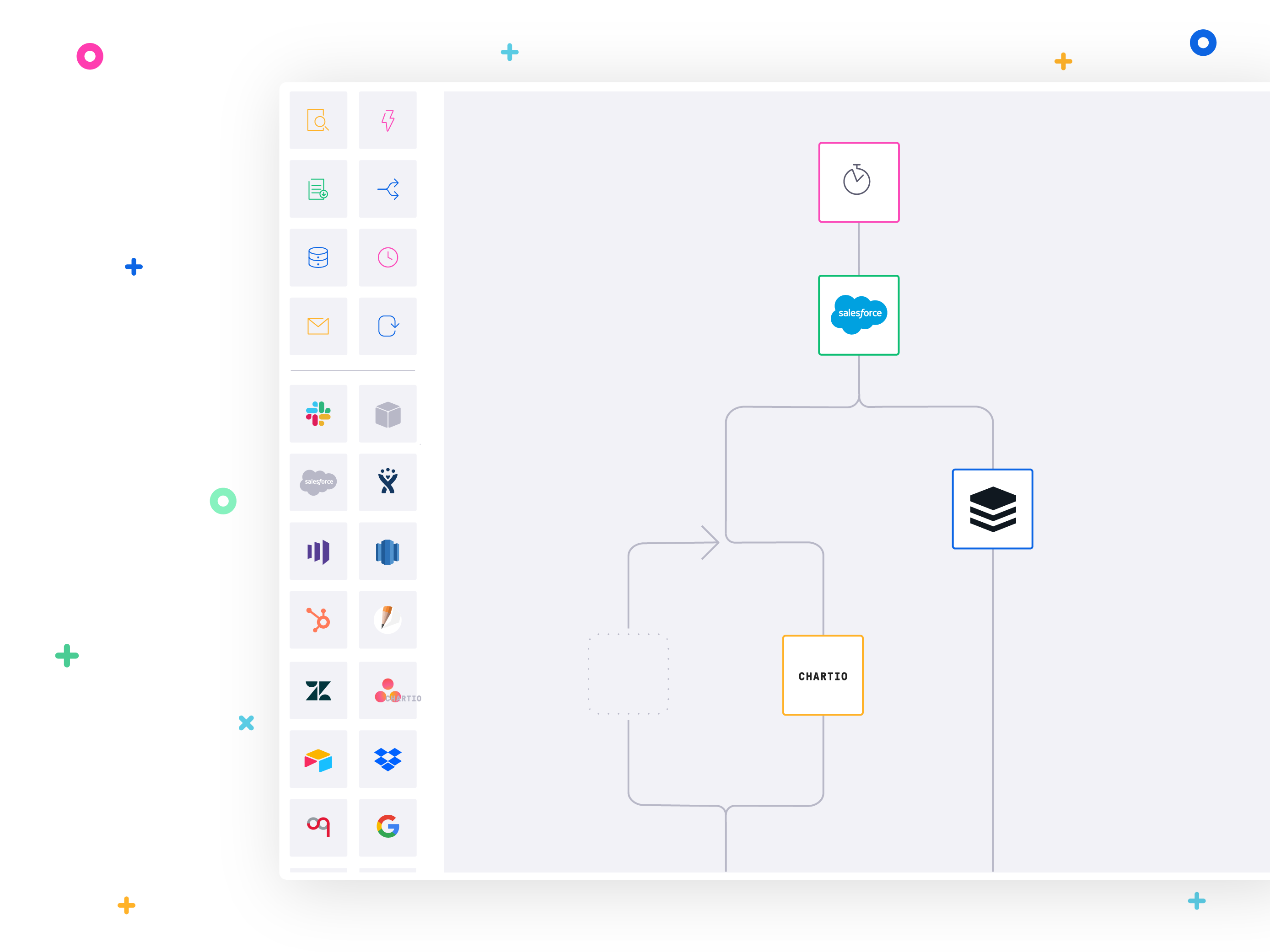 Enterprise software leader uses Tray.io to integrate SugarCRM and Salesforce to its production database.