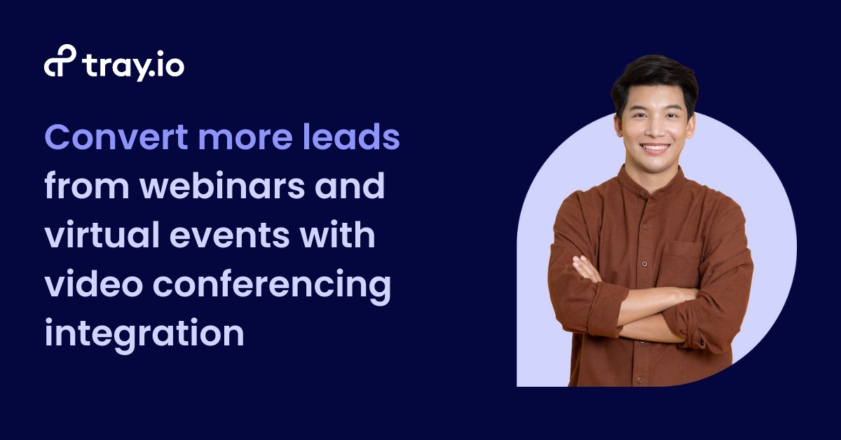 Convert more leads from webinars and virtual events with video conferencing integration - blog for social