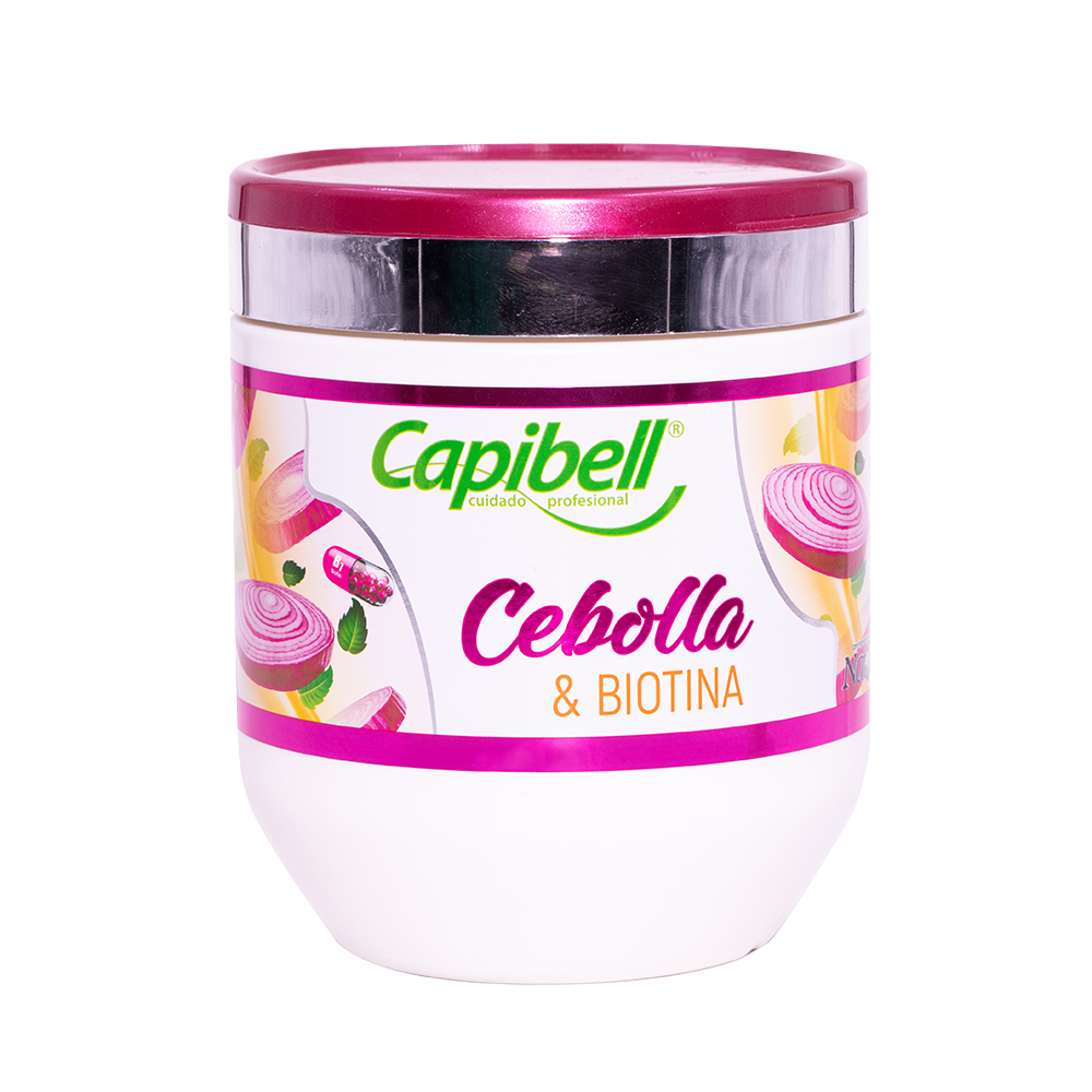 1000809 - Mascarilla Capilar Cebolla y Biotina Capibell 530 ml x 1 und