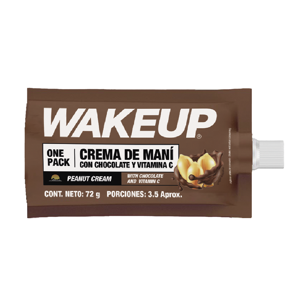 1000723 - Crema de maní Wakeup Chocolate 72 gr x 1 und