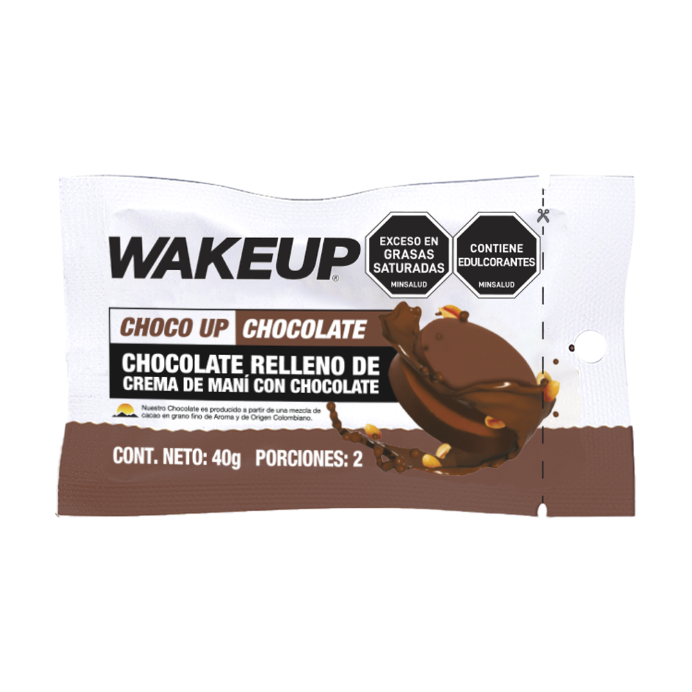 1000720 - Choco Up Wakeup Chocolate Wakeup 40 gr x 1 und