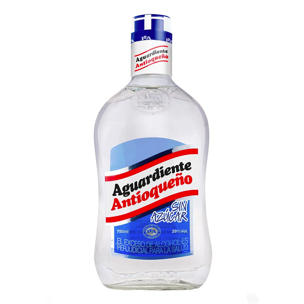 1000579 - Aguardiente Antioqueño Azul Sin Azúcar 750 ml x 1 und