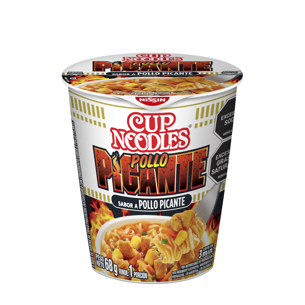 1000542 - Sopa Instantánea Cup Noodles Sabor Pollo Picante 68 gr x 1 und