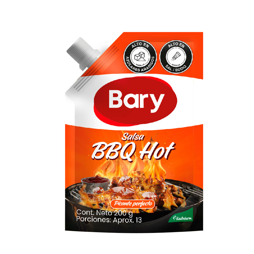 Salsa Bary BBQ Hot doypack 200 gr x 1 und