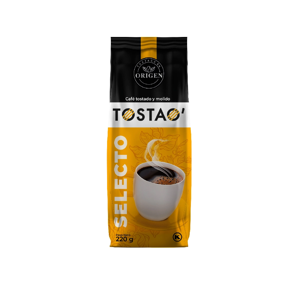 Café Tostao´ Selecto molido bolsa 220 gr x 1 und