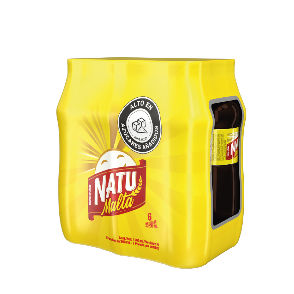 1000056 - Malta Natu Malta pet 200 ml x 6 und