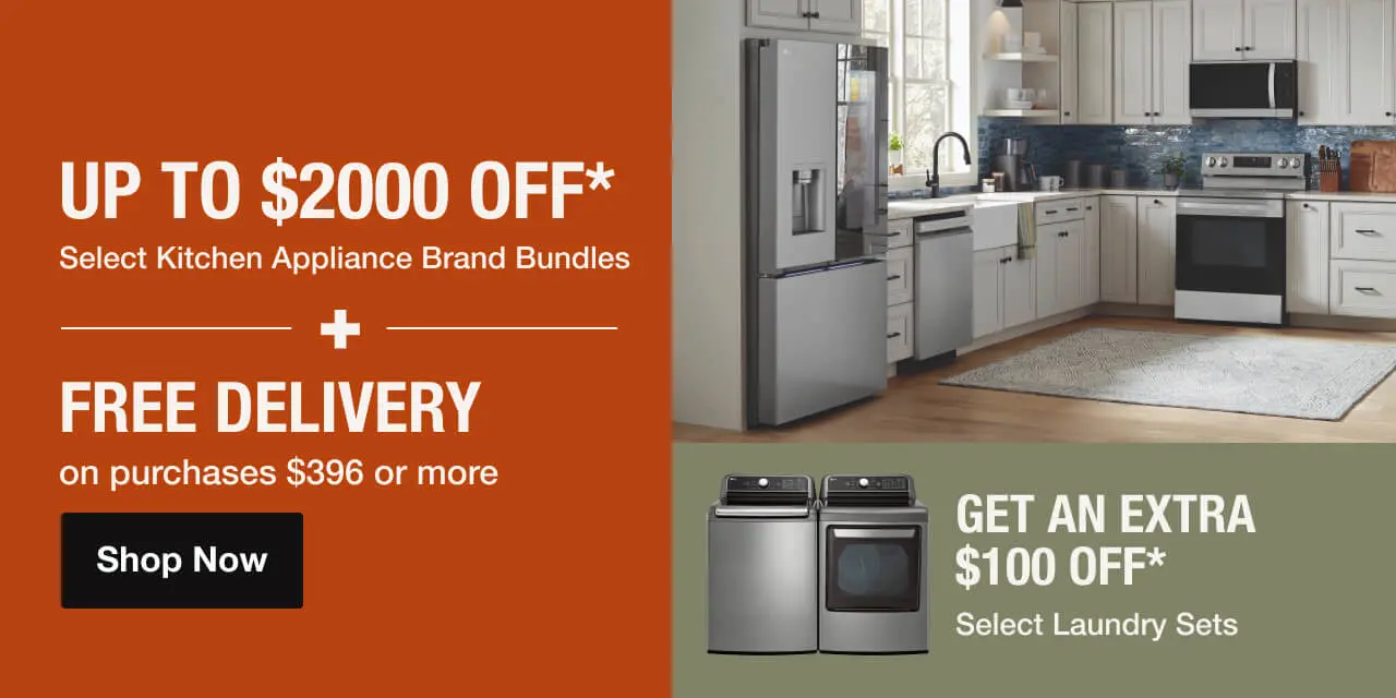 Image for UP TO $2000 OFF* Select Kitchen Appliances Brand Bundles + FREE DELIVERY on purchases $396+