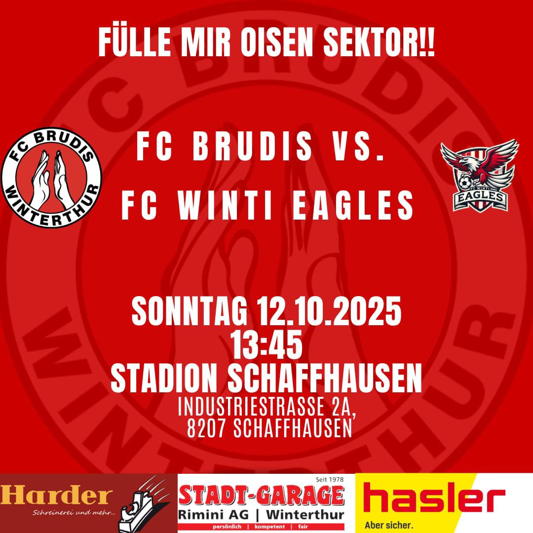 Vorschau Freundschaftsspiel FC Brudis vs Winti Eagles