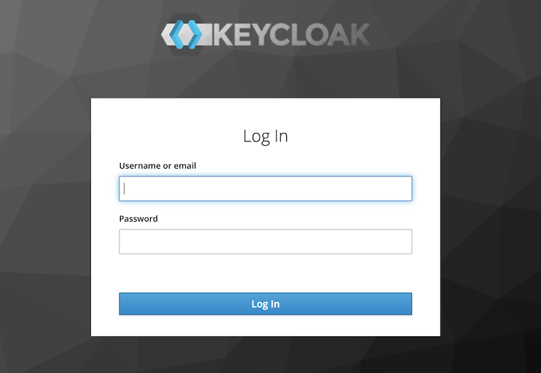 Keycloak Login Screen 