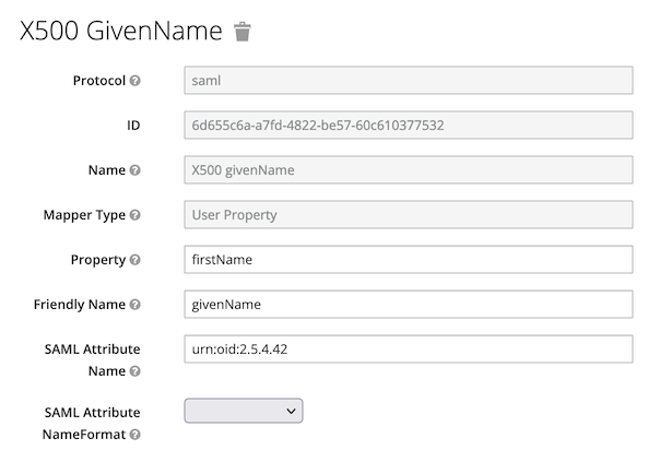 givenName Mapper