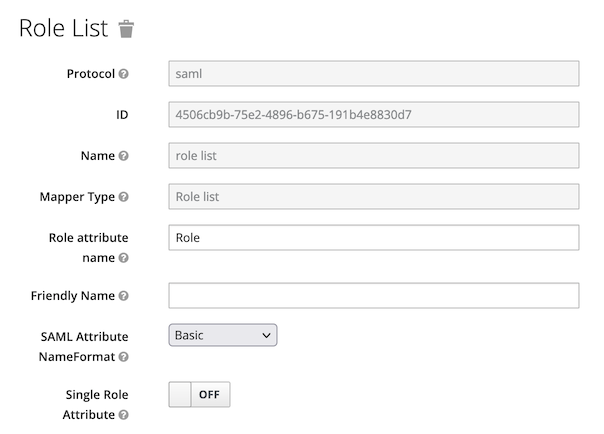 Role List Mapper