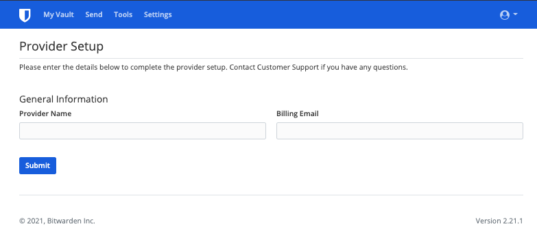 Provider Setup