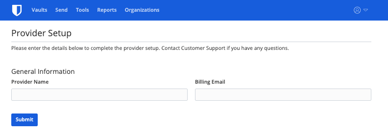 Provider Setup