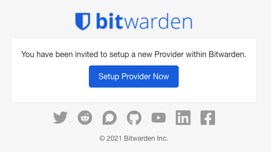 Provider Invitation