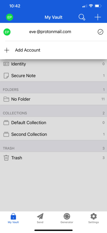 Account Switching Mobile