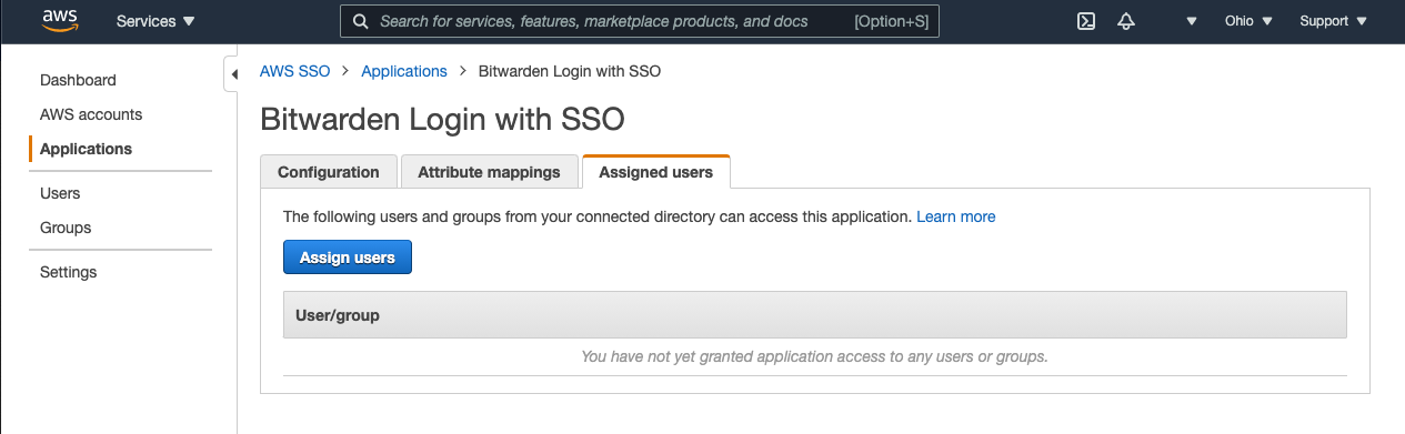 Assign users