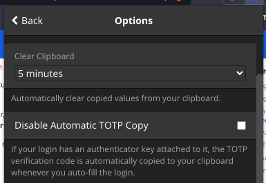 Clipboard Settings
