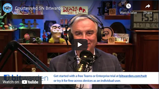Leo Laporte Video on Bitwarden