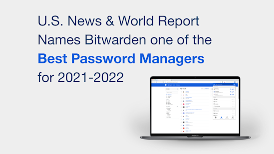 U.S. News and World Report Best Password Manager