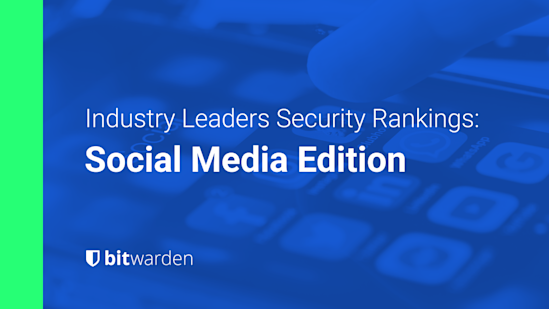 Industry Leaders Security Rankings: Social Media Edition