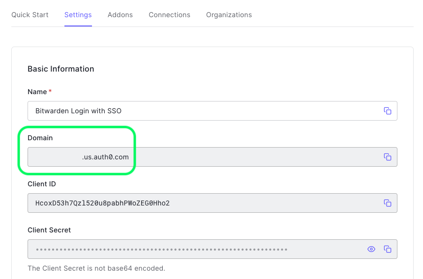 Auth0 Settings