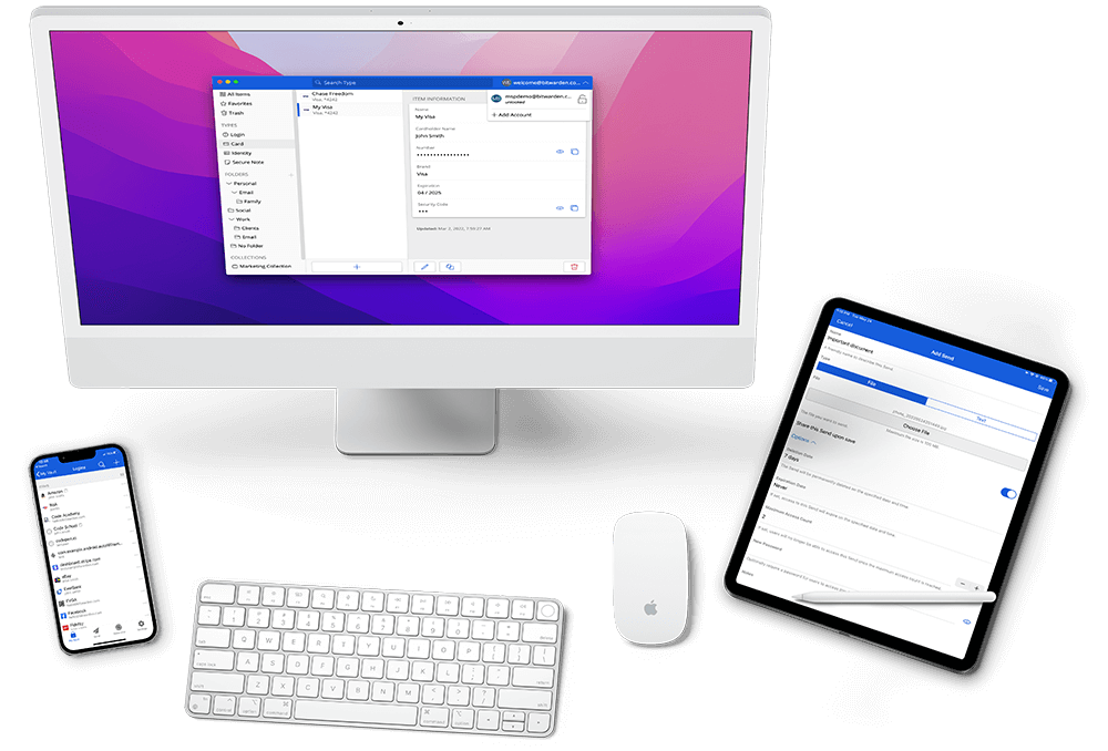 Bitwarden auf verschiedenen Geräten