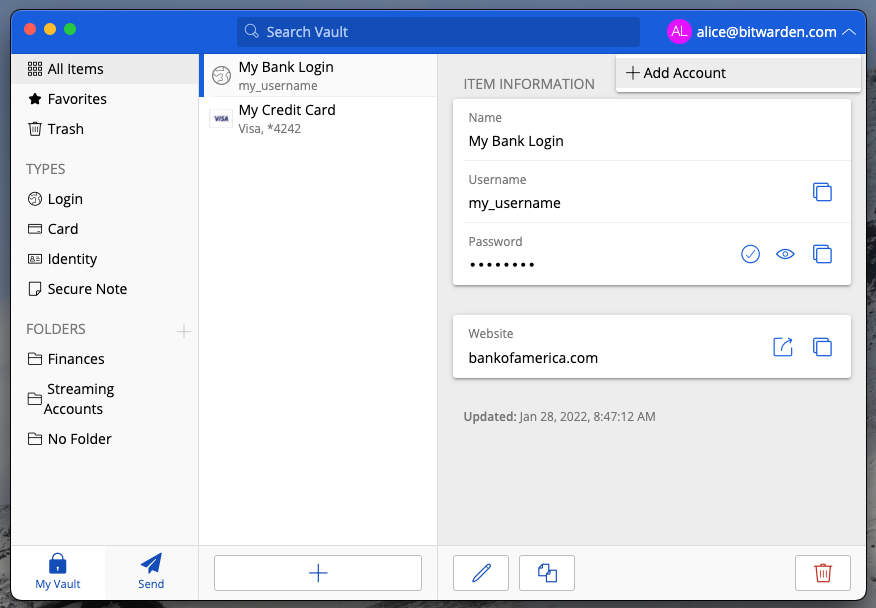 Bitwarden Desktop App