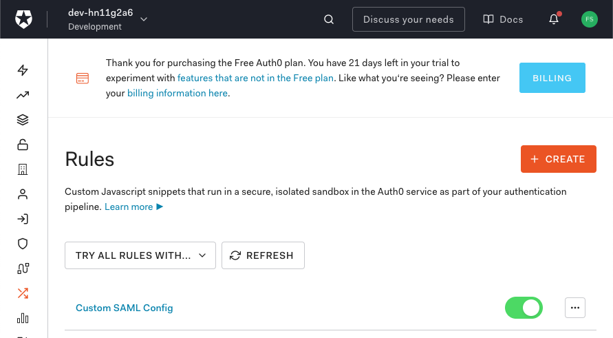 Auth0 Rules