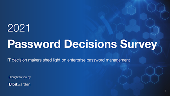 2021 Password Decisions Survey
