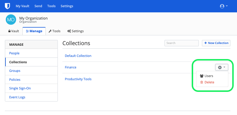 Change a Collection