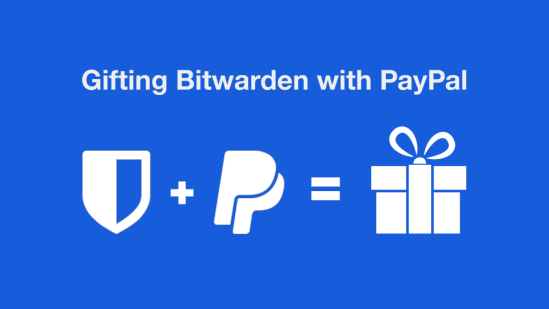Gifting Bitwarden with PayPal