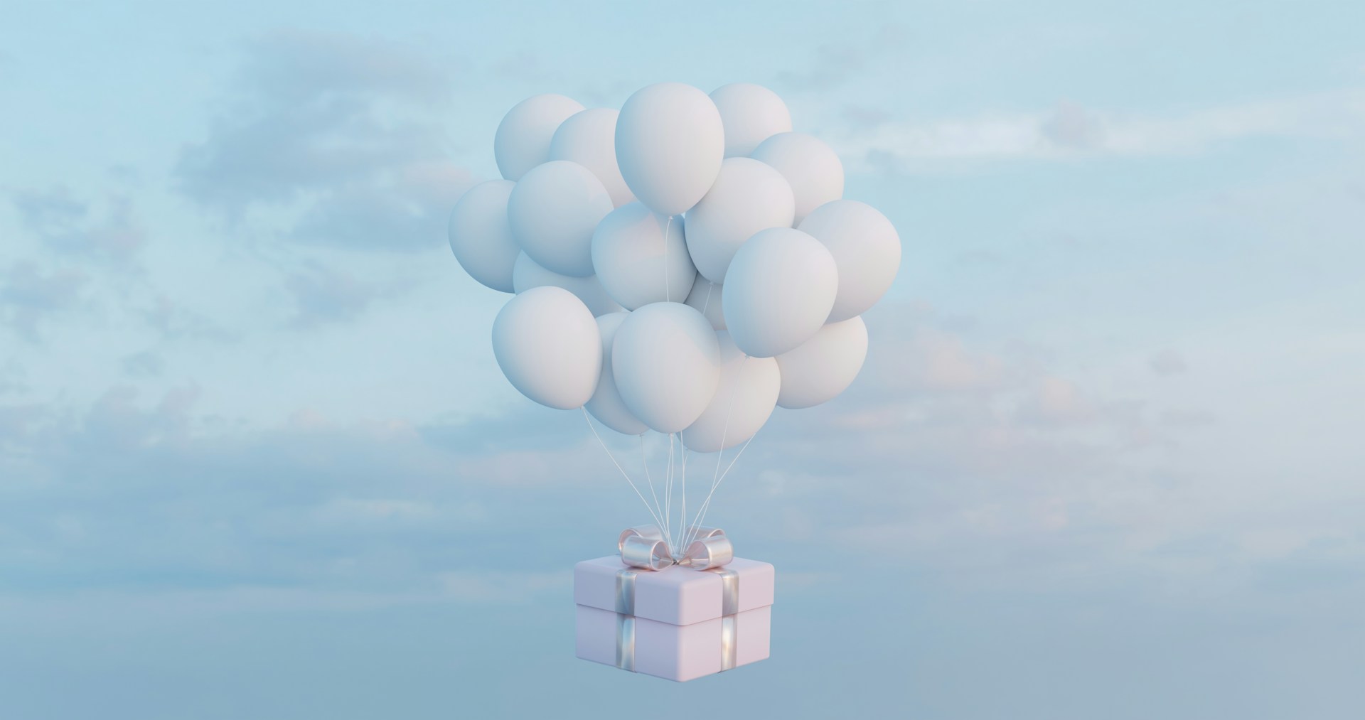 Paket svävar bland moln