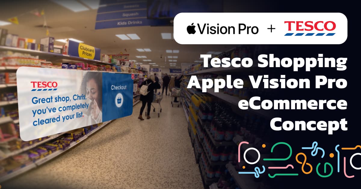 Tesco Shopping eCommerce Concept with Apple Vision Pro