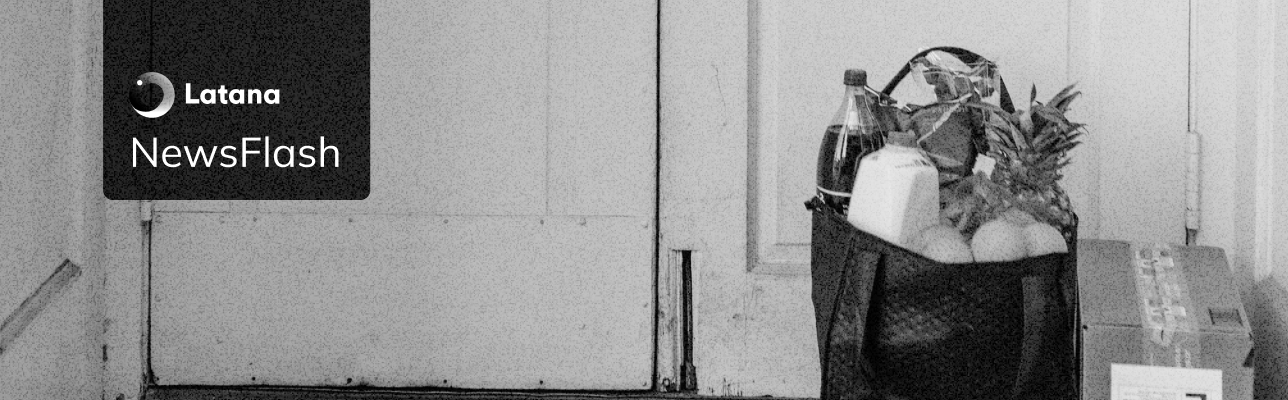 Image of grocery bag on front steps [Cover Image]