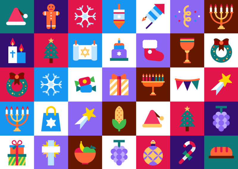 Various illustrations representing Winter Holidays (Thumbnail)