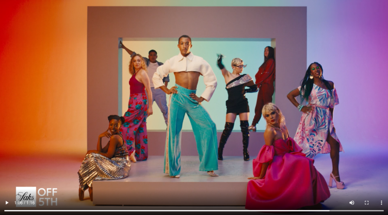 Screenshot from Saks Off 5th Pride video