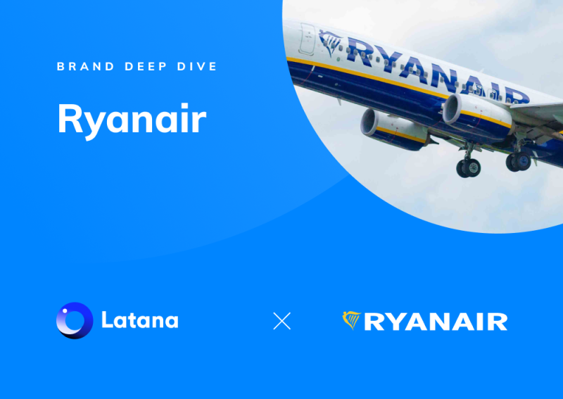 Latana x Ryanair logos with plane in background (Thumbnail)