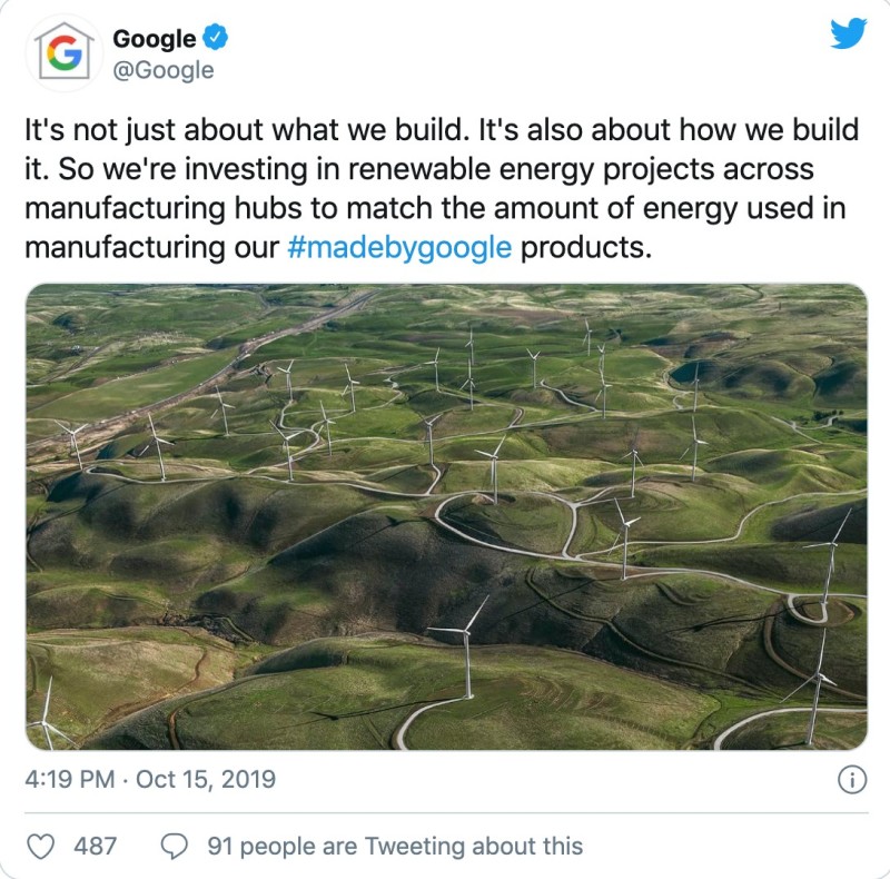 google sustainability