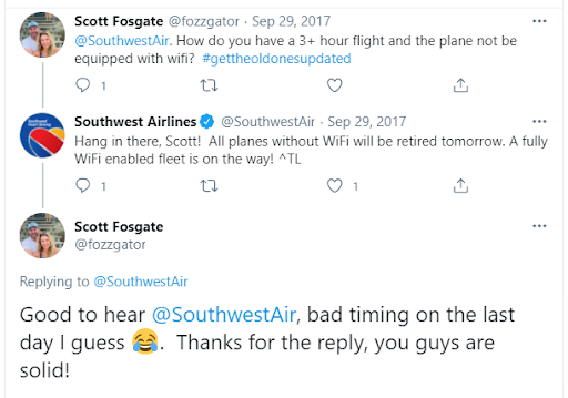 Southwest Airlines Negative Comments Social Media