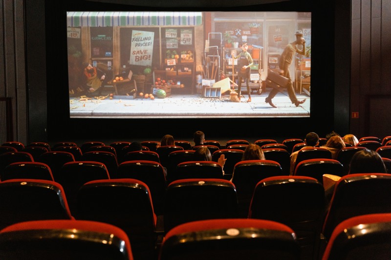 Image of the inside of a movie theatre