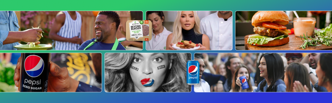 Images of Beyond Meat & Pepsi ambassadors (cover image)