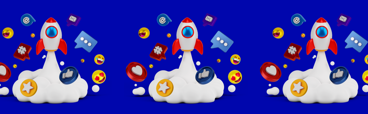 Rocket ship with icons [Cover Image]