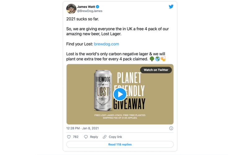 BrewDog giveaway promotion image