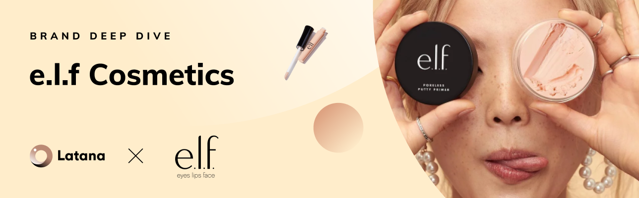 Latana x e.l.f. logos with woman (Cover Image)