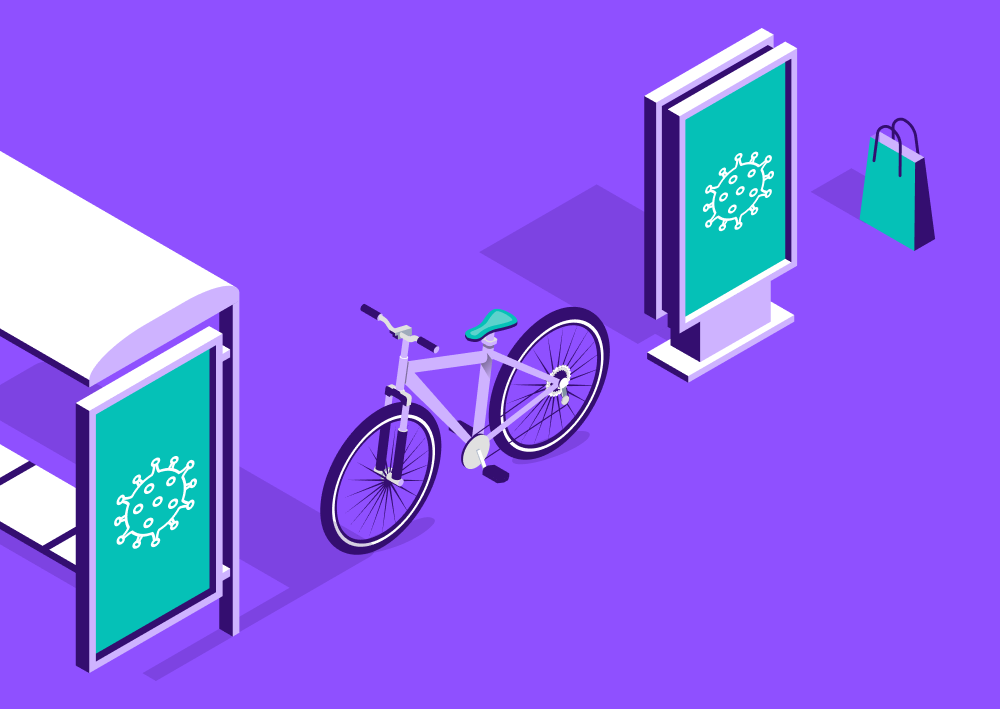 Illustration of OOH billboards with Covid-19 (Thumbnail)